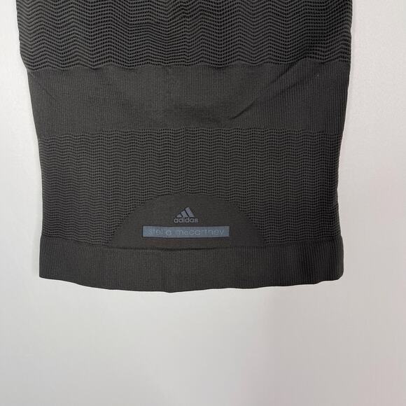 Adidas Stella McCartney XS Charcoal Gray Seamless Racerback Tank Top Scoop Neck - Picture 9 of 14